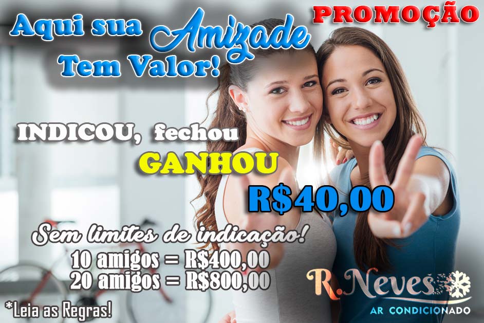promoção - Aqui sua Amizade Tem valor